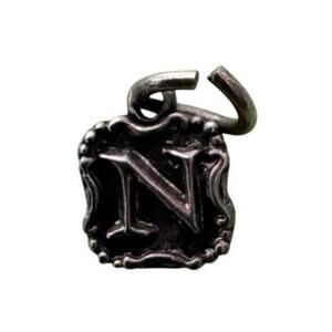 Waxing Poetic Charm 925 Sterling Silver Initial "N" For Bracelet Or Necklace